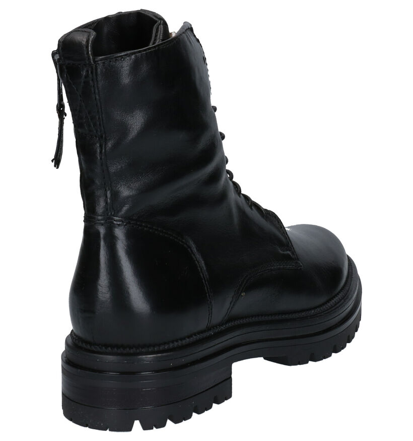 Mjus Zwarte Boots in leer (258873)