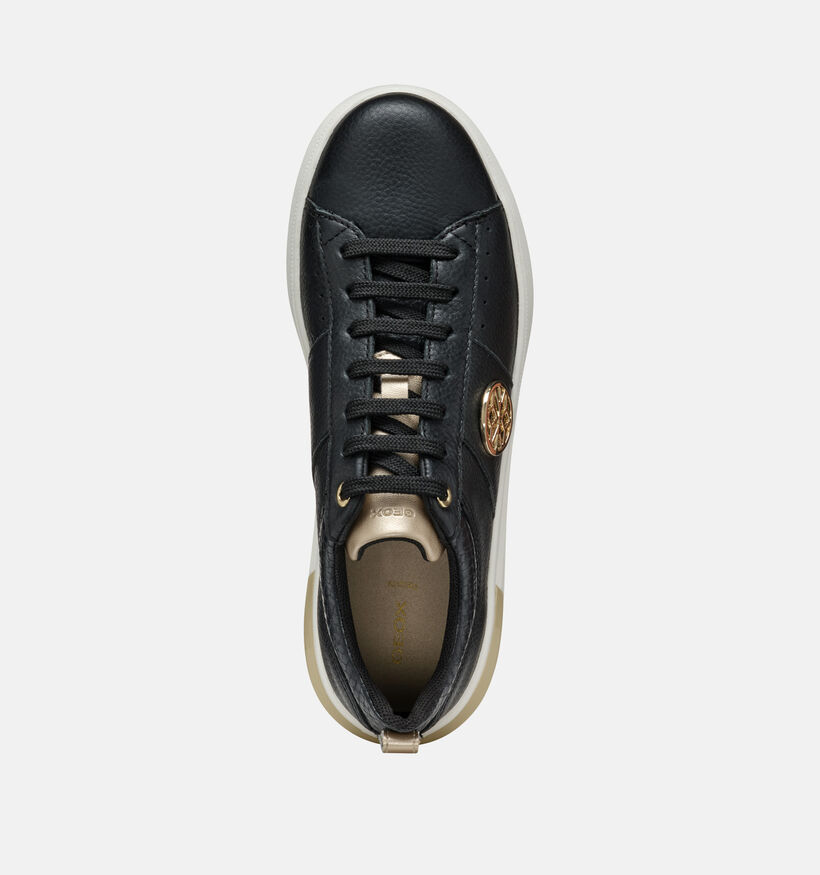 Geox Dalyla Zwarte Veterschoenen voor dames (353793) - geschikt voor steunzolen