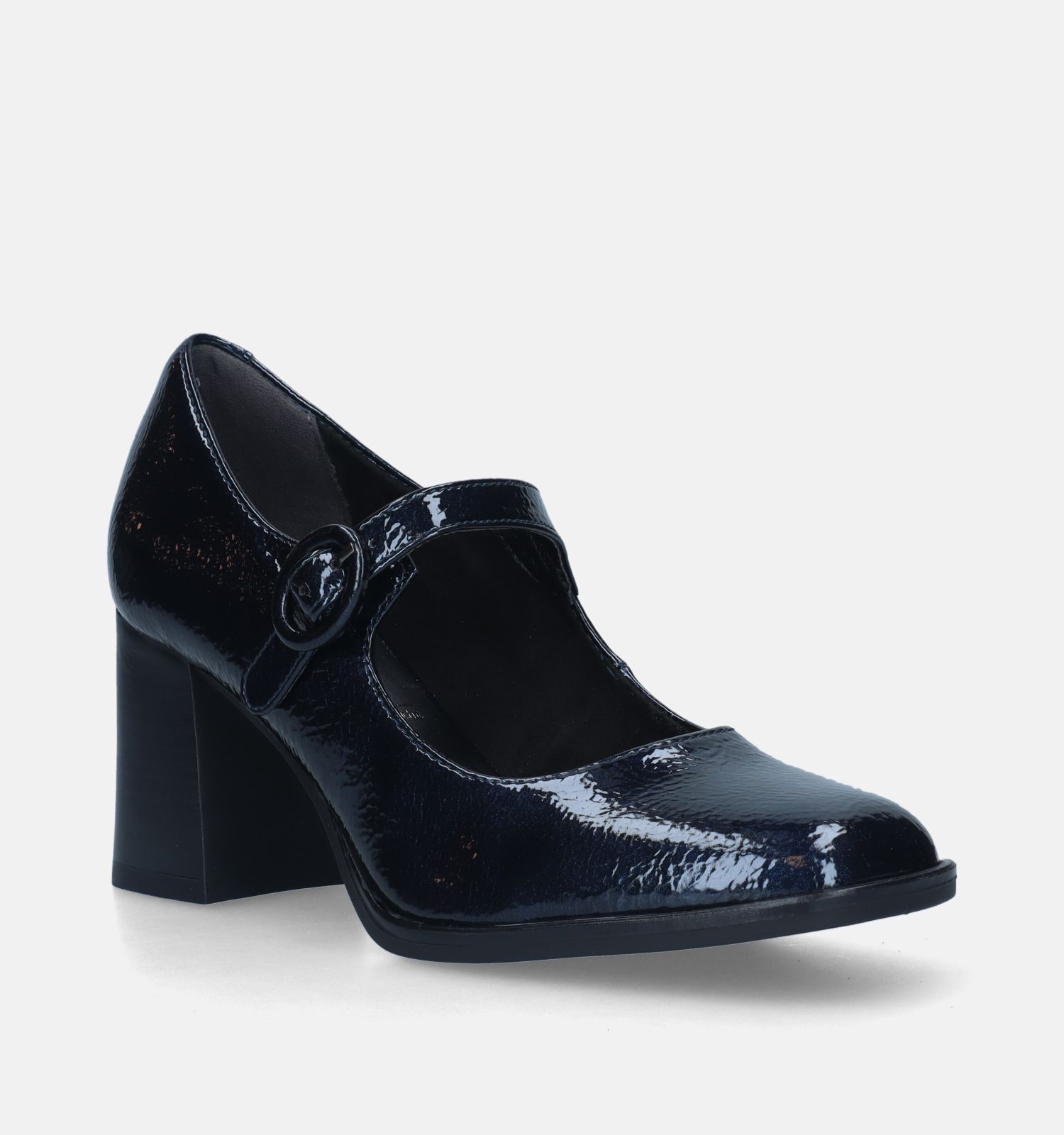 Blauwe pumps met bandje clearance