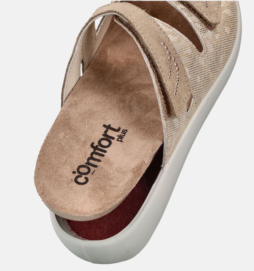 Comfort Plus Beige Sandalen voor dames (373649) - geschikt voor steunzolen
