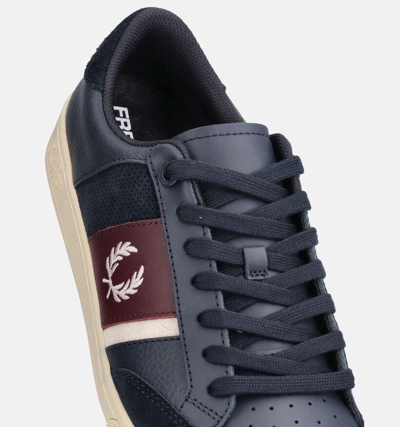 Fred Perry Leather Donkerblauwe Veterschoenen voor heren (368922) - geschikt voor steunzolen