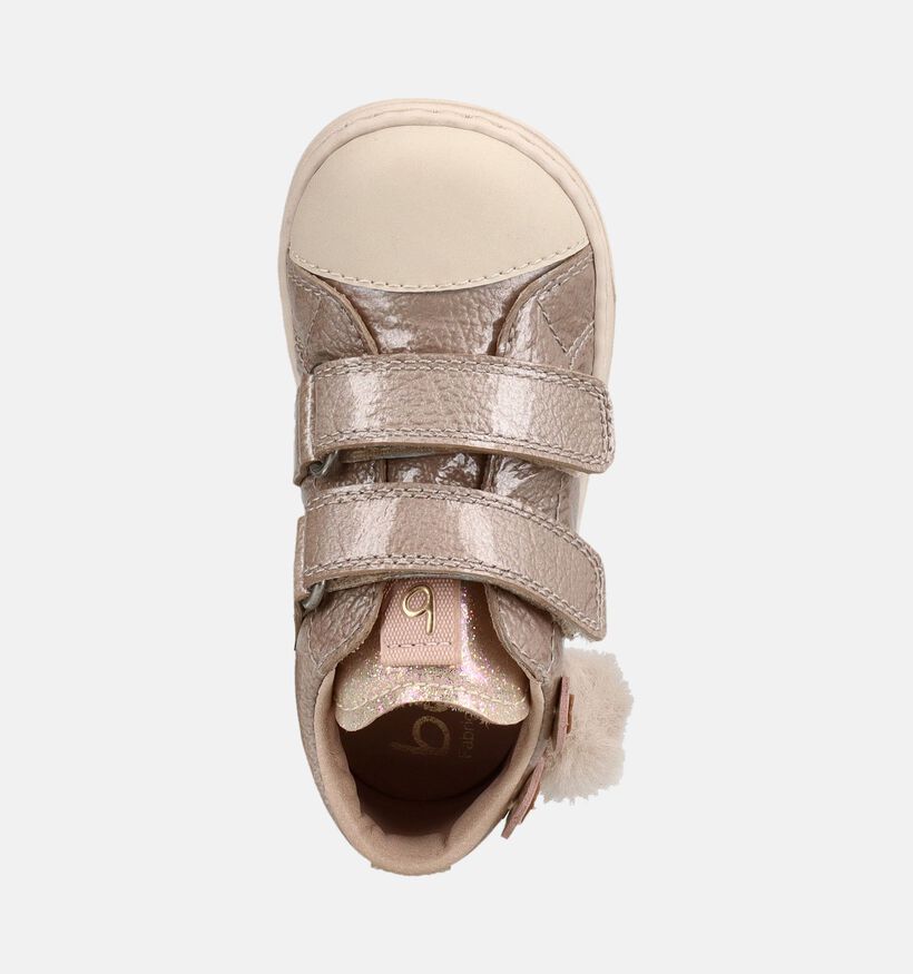Beberlis Donkerbeige Boots met Velcro voor meisjes (380662)