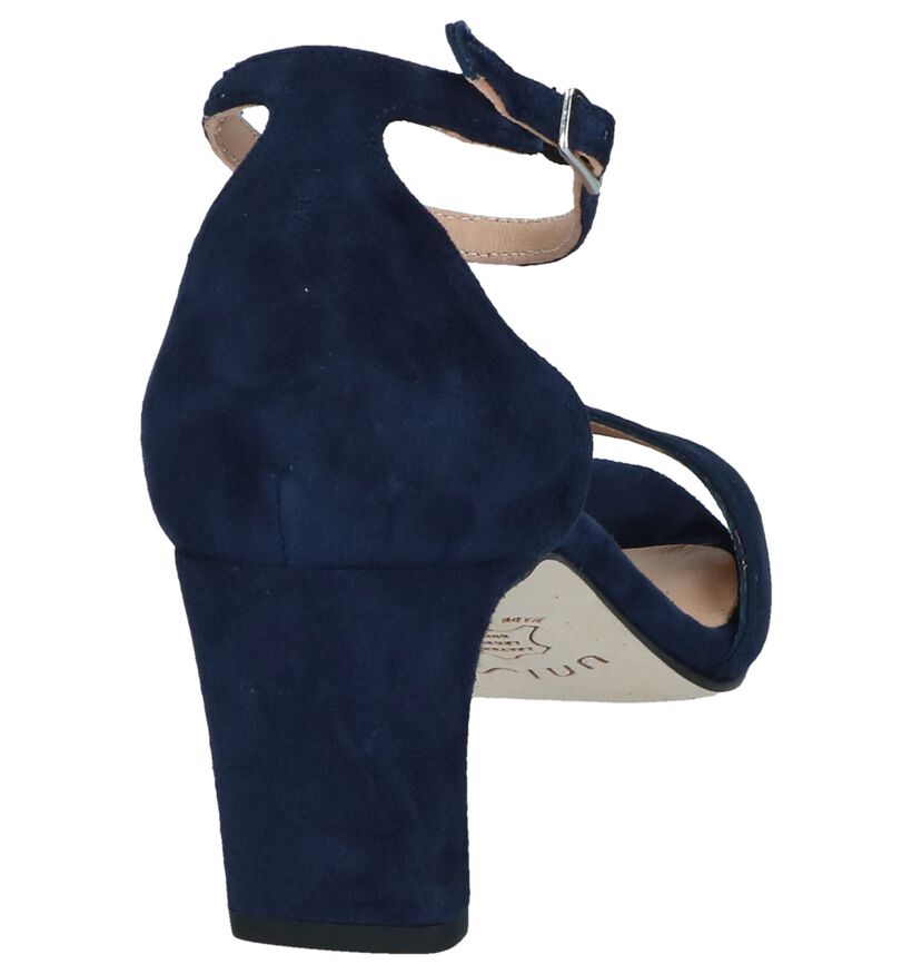 Unisa Sandales à talons en Bleu en nubuck (249270)