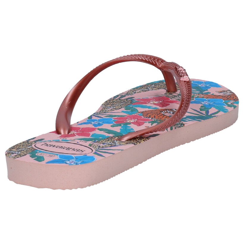 Havaianas Slim Tongs en Rose en synthétique (289782)