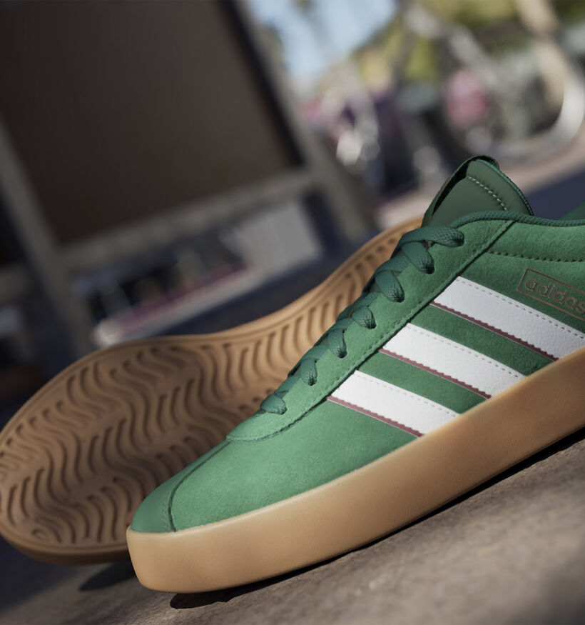 adidas VL Court 3.0 Groene Sneakers voor heren, jongens (350121) - geschikt voor steunzolen