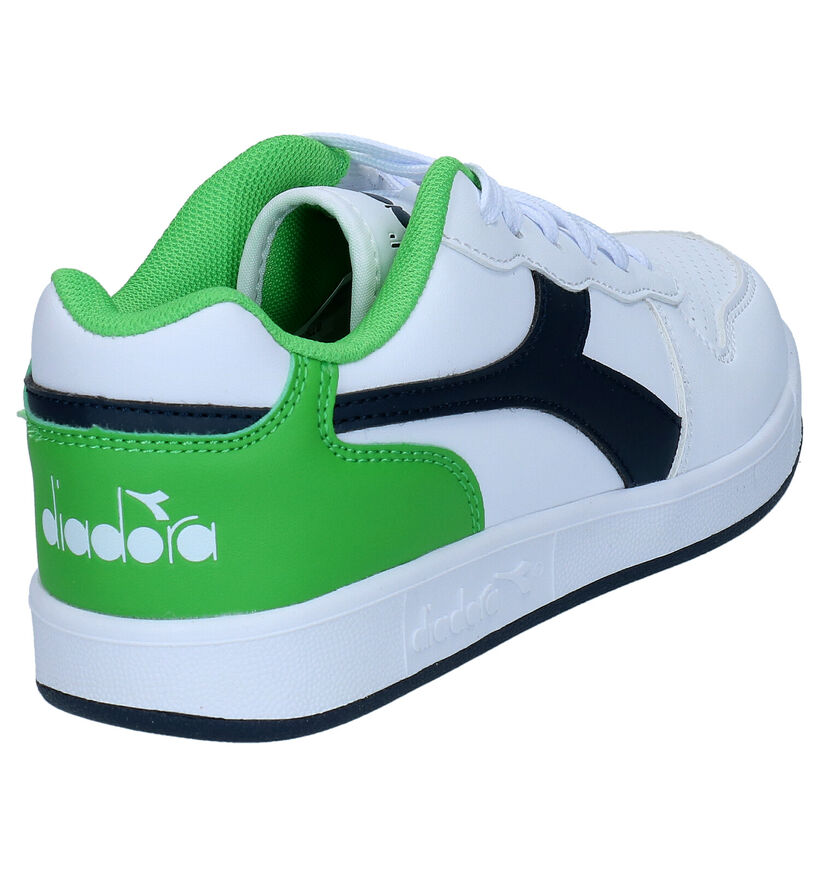 Diadora Playground GS Witte Sneakers in kunstleer (291055)