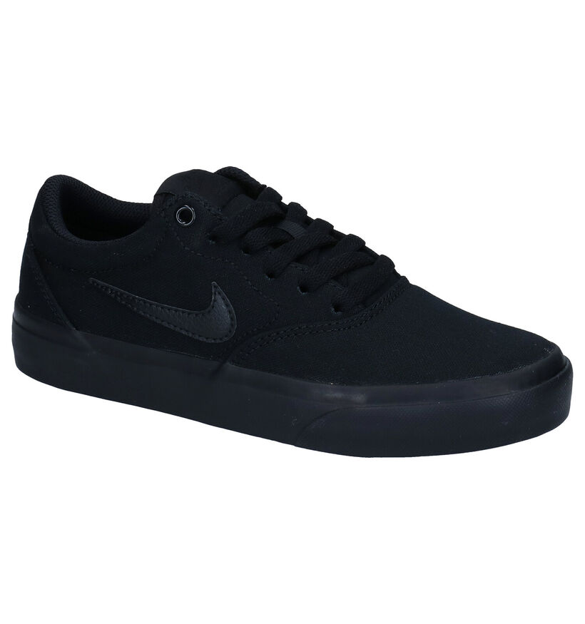 Nike SB Charge Canvas Baskets en Noir en textile (274799)