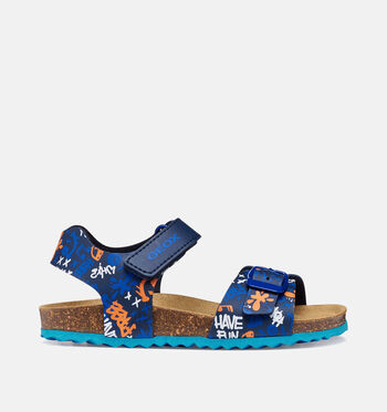 Geox Sandales Cognac/Bleu/Vert/Gris