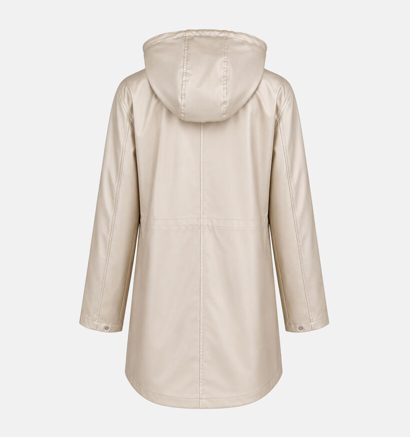 Vero Moda Malou Pearl Coated Lichtbeige Regenjas voor dames (378416)