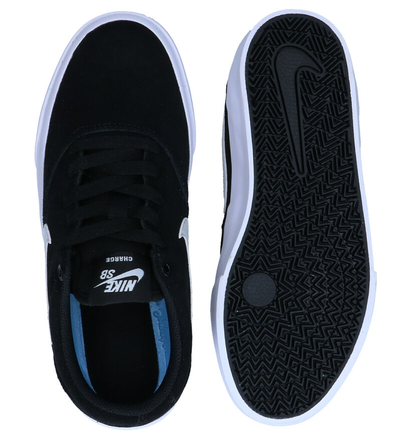 Nike SB Charge Baskets en Noir en nubuck (274612)