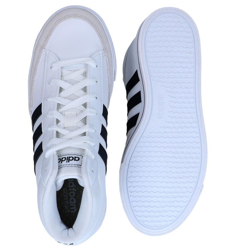 adidas Retrovulc Mid Baskets en Blanc en cuir (293421)