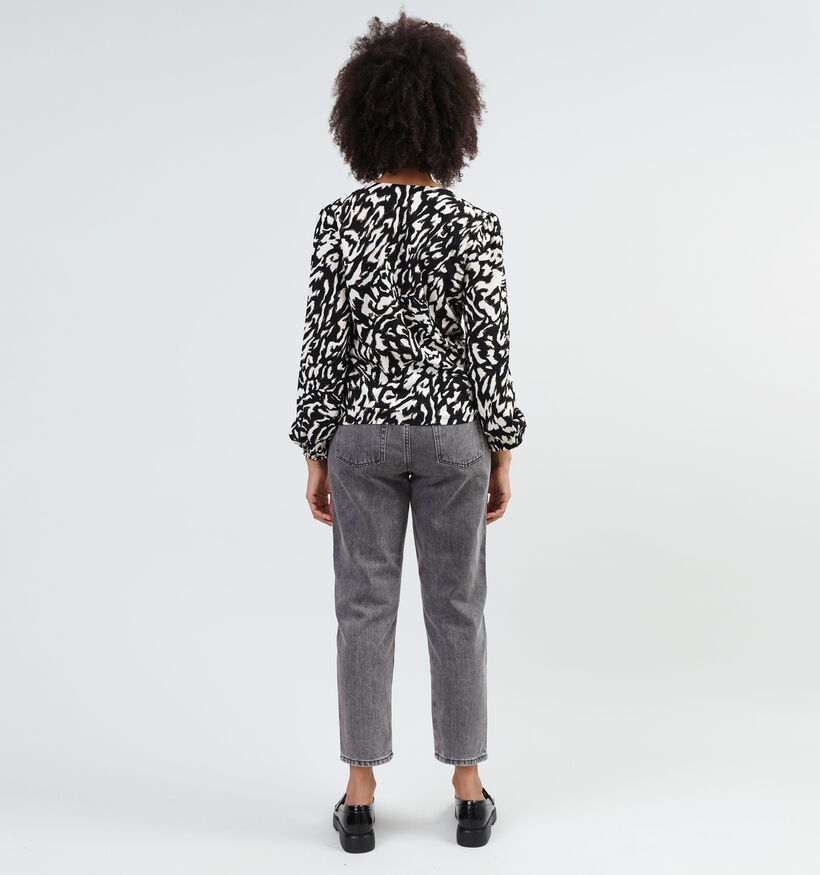 Vila Laya Zwarte Blouse met V-hals voor dames (346100)