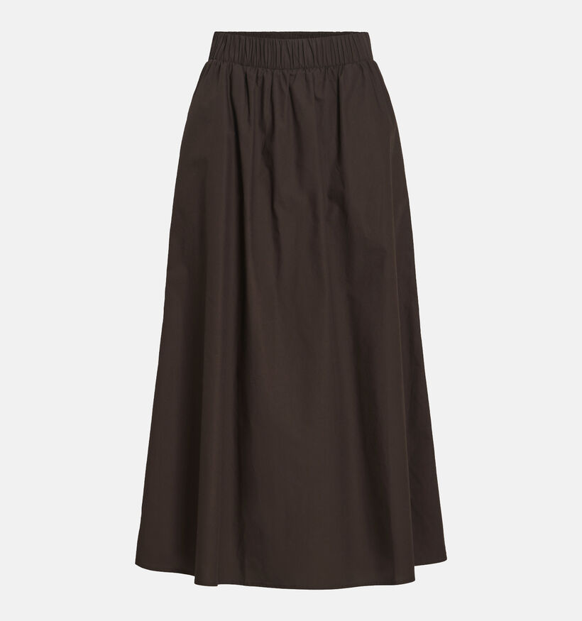Vila Sophie Ankle Skirt Jupe mi-longue en Marron pour femmes (378436)