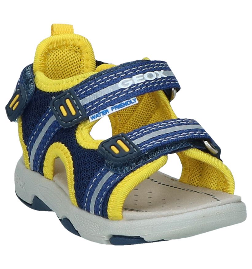 Donkerblauwe Watersandalen Geox in stof (245008)