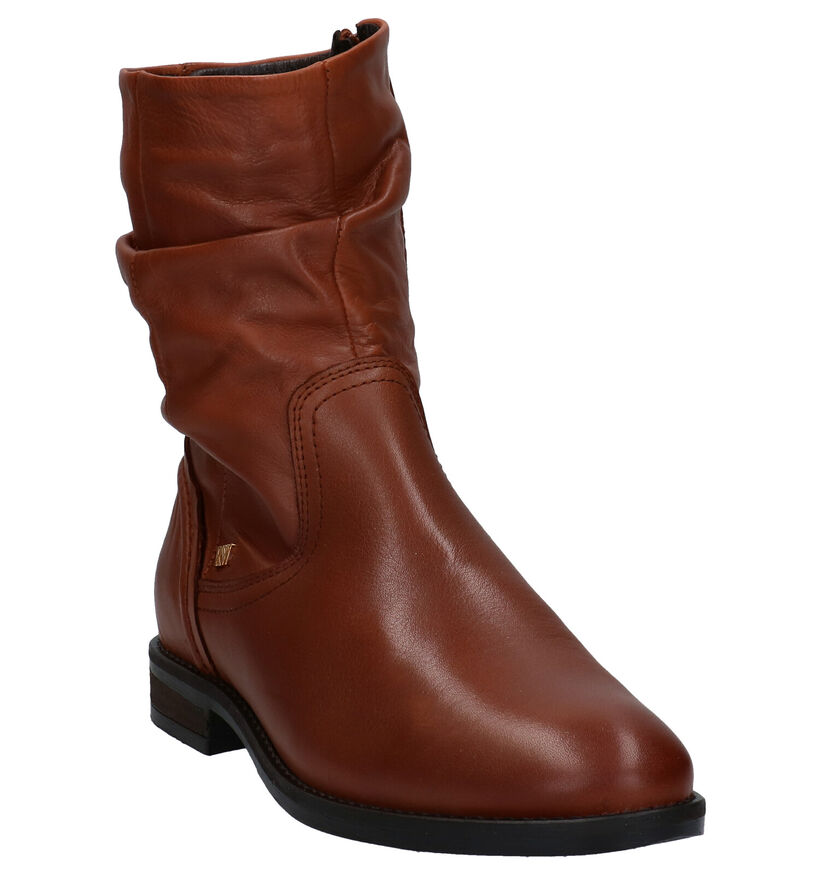 River Woods Exoda Cognac Korte Laarzen in leer (281961)