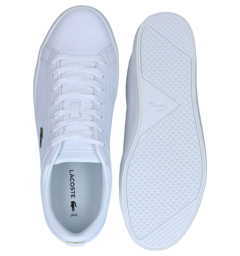 Lacoste Straightset Witte Sneakers in leer (287012)