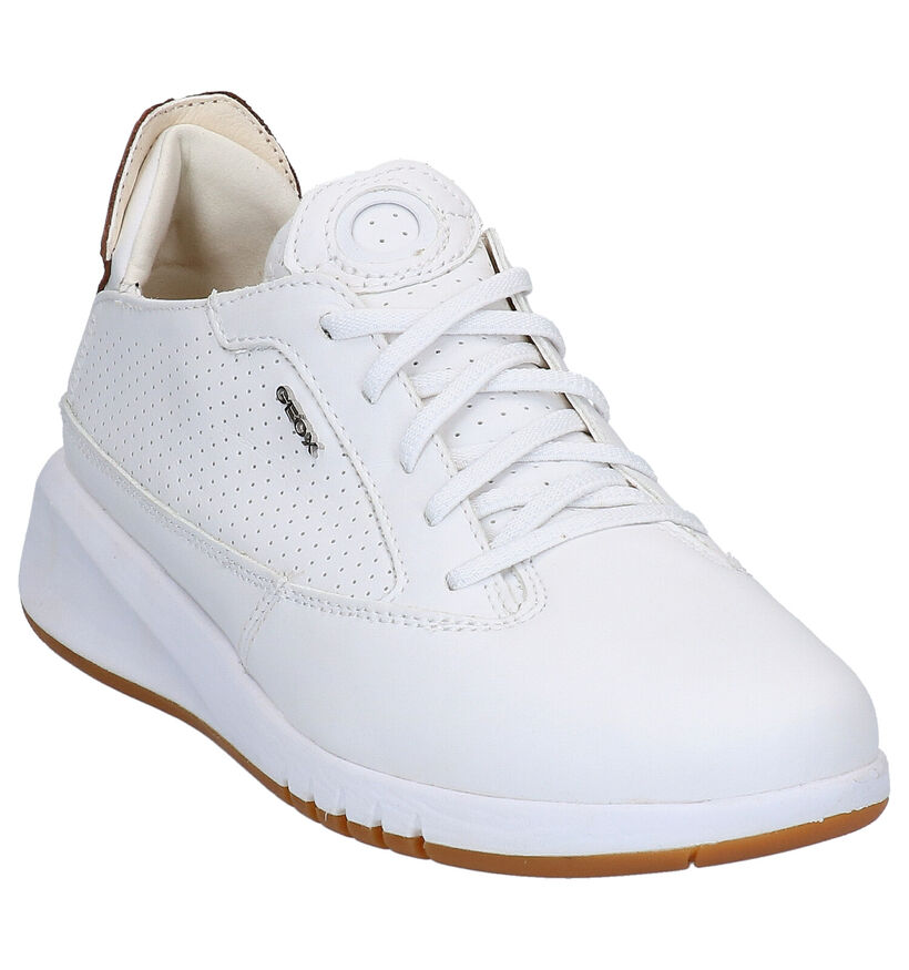 Geox Aerantis Ecru Sneakers in leer (266865)