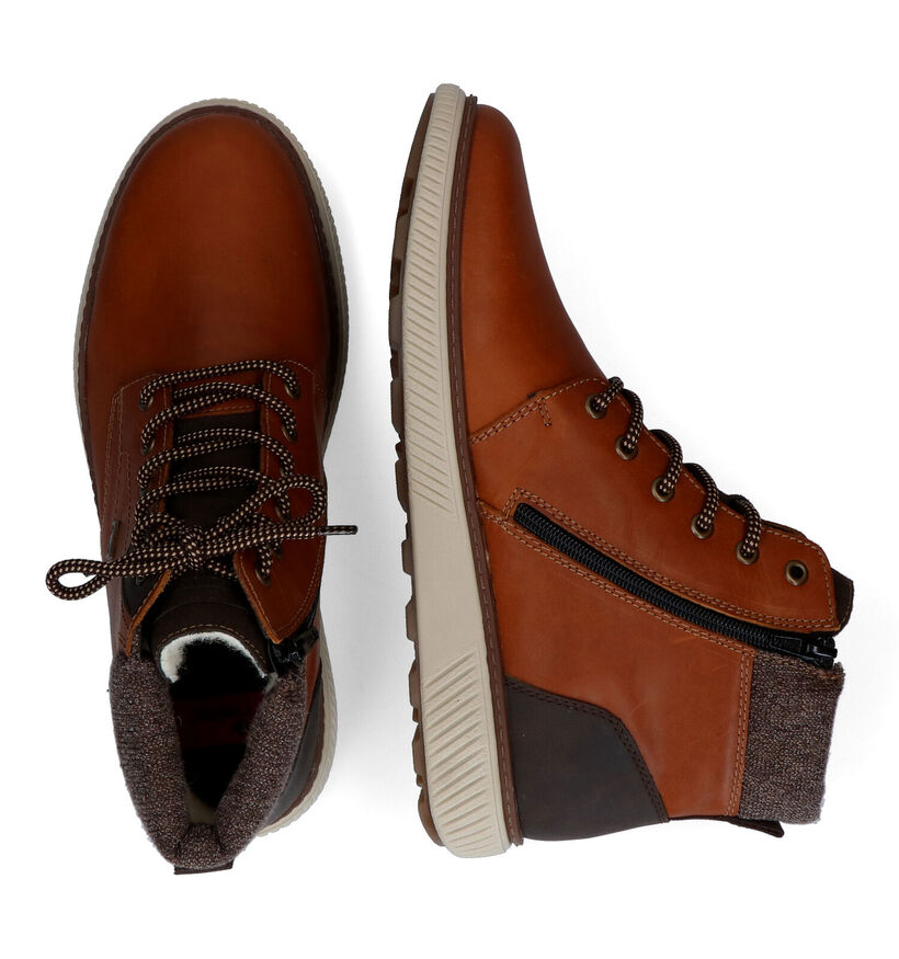 Rieker Chaussures hautes en Cognac pour hommes (331756) - pour semelles orthopédiques