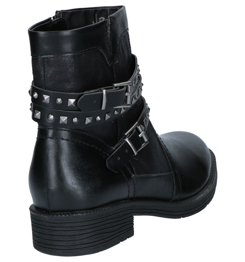 Jana Bottines motardes en Noir en simili cuir (257528)