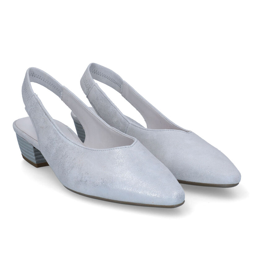 Gabor Escarpins slingback en Argent pour femmes (313304)