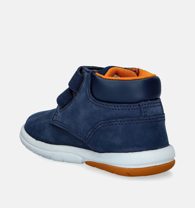 Timberland Toddle Tracks Mid Hook Loop Bottines en Bleu pour filles, garçons (346744) - pour semelles orthopédiques