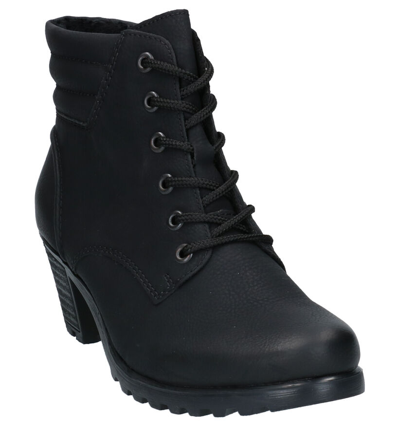 Rieker Bottines avec lacets en Noir pour femmes (328460)