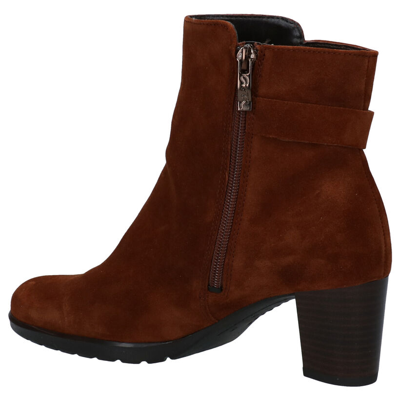 Ara Orly High Soft Cognac Enkellaarzen voor dames (282778) - geschikt voor steunzolen