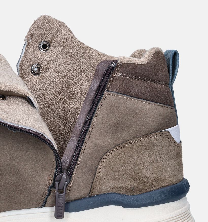 Mustang Bruine Bottines voor heren (347495) - geschikt voor steunzolen