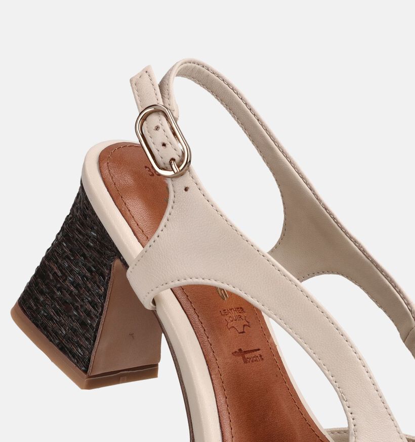 Tamaris Sandales &agrave; talons en Beige pour femmes (371702)
