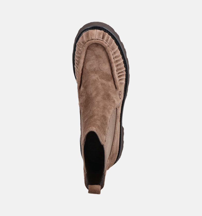 Tamaris Bottines Chelsea en Taupe pour femmes (380801)