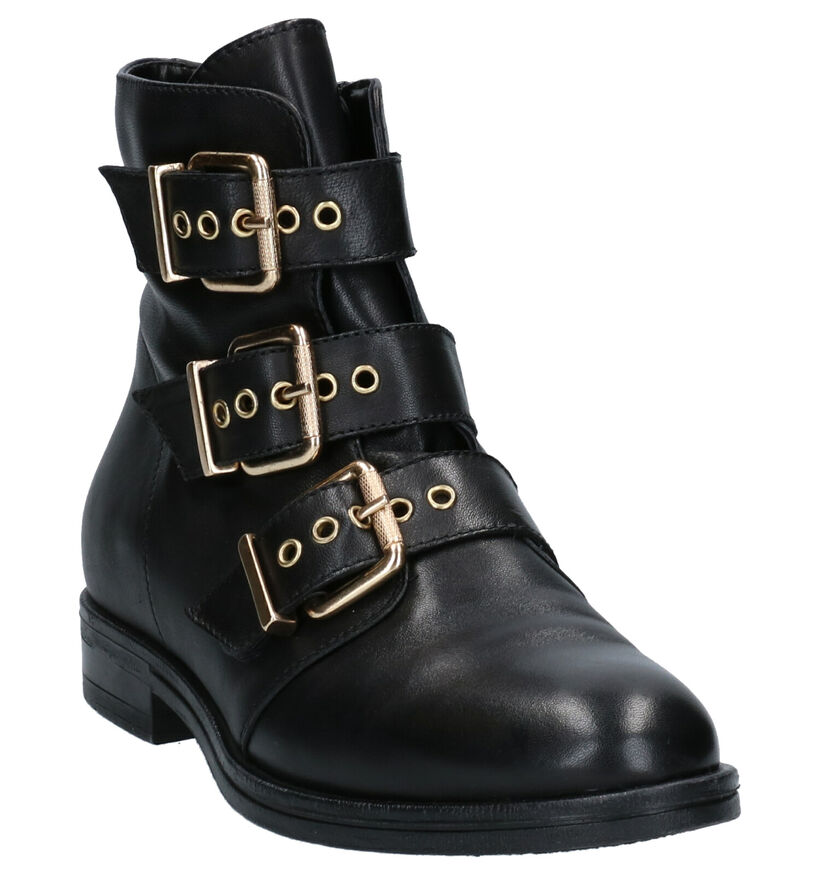 Hampton Bays 2 DAY Zwarte Boots in leer (253809)