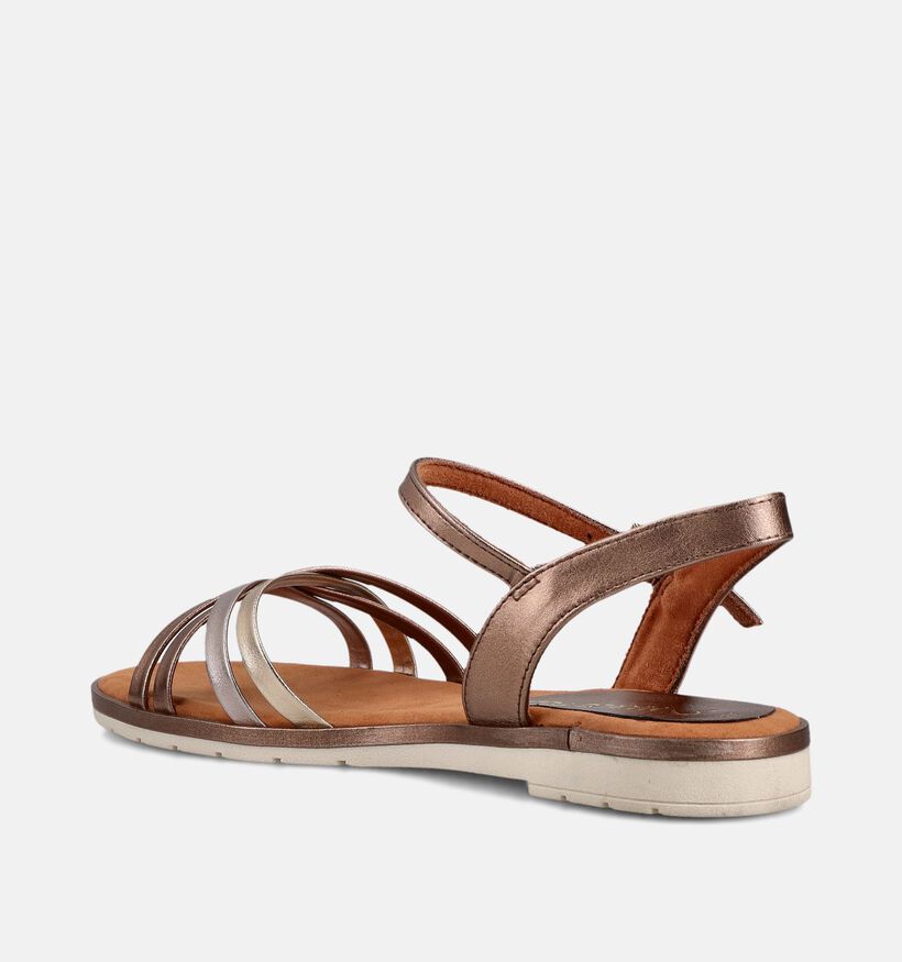 Marco Tozzi Ros&eacute;goud Sandalen voor dames (371878)