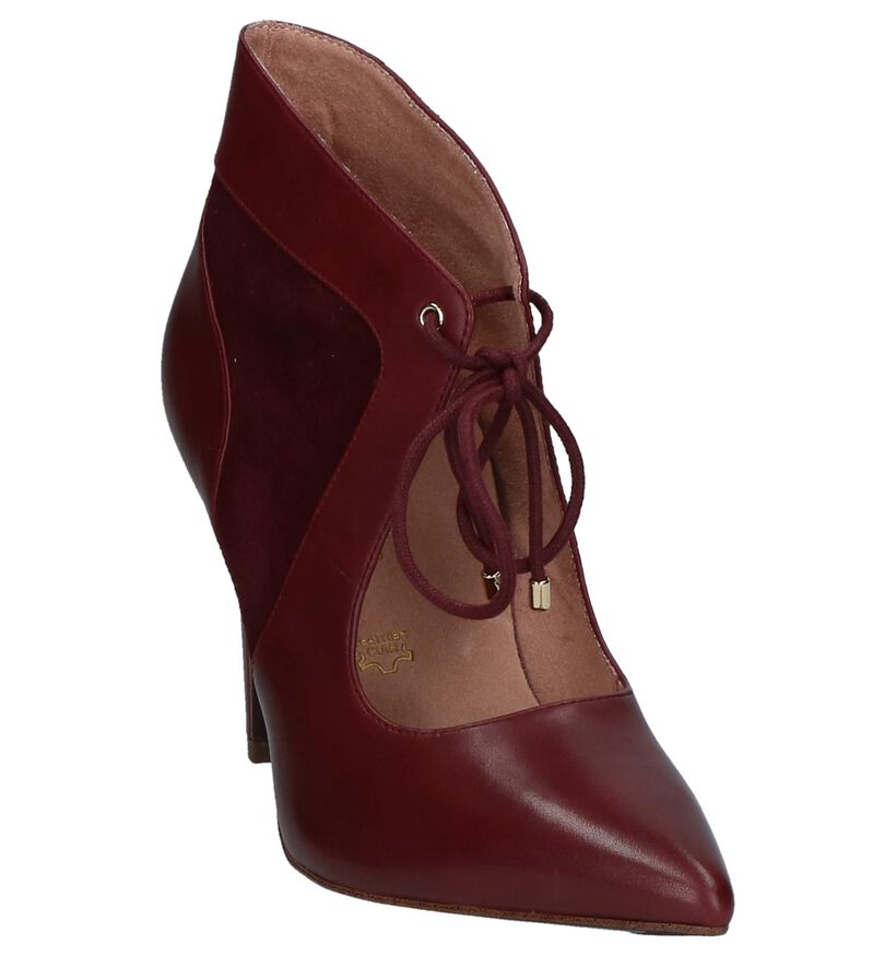 Bordeaux Enkelpumps Tamaris Heart & Sole in leer (226749)