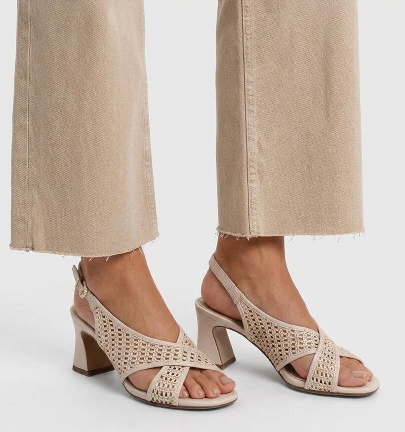 Tamaris Sandales &agrave; talons en Beige pour femmes (371749)