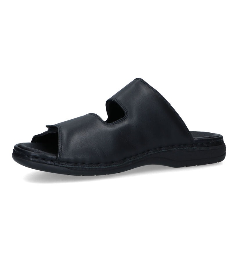 Rieker Nu-pieds casual en Noir pour hommes (339197)