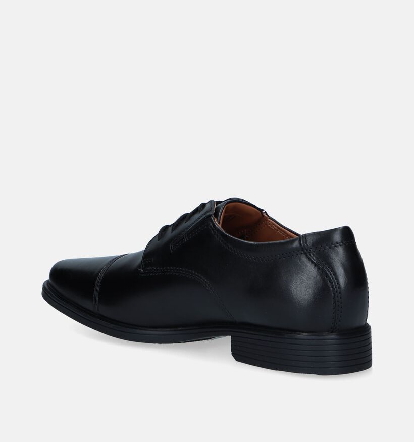 Clarks Tilden Cap Zwarte Veterschoenen voor heren (307887)