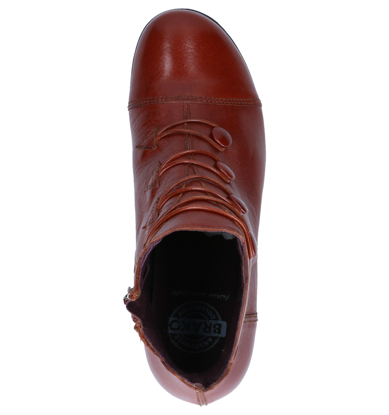 Brako Anatomics Cognac Enkellaarzen Dames Enkellaarsjes Online op TORFS.BE