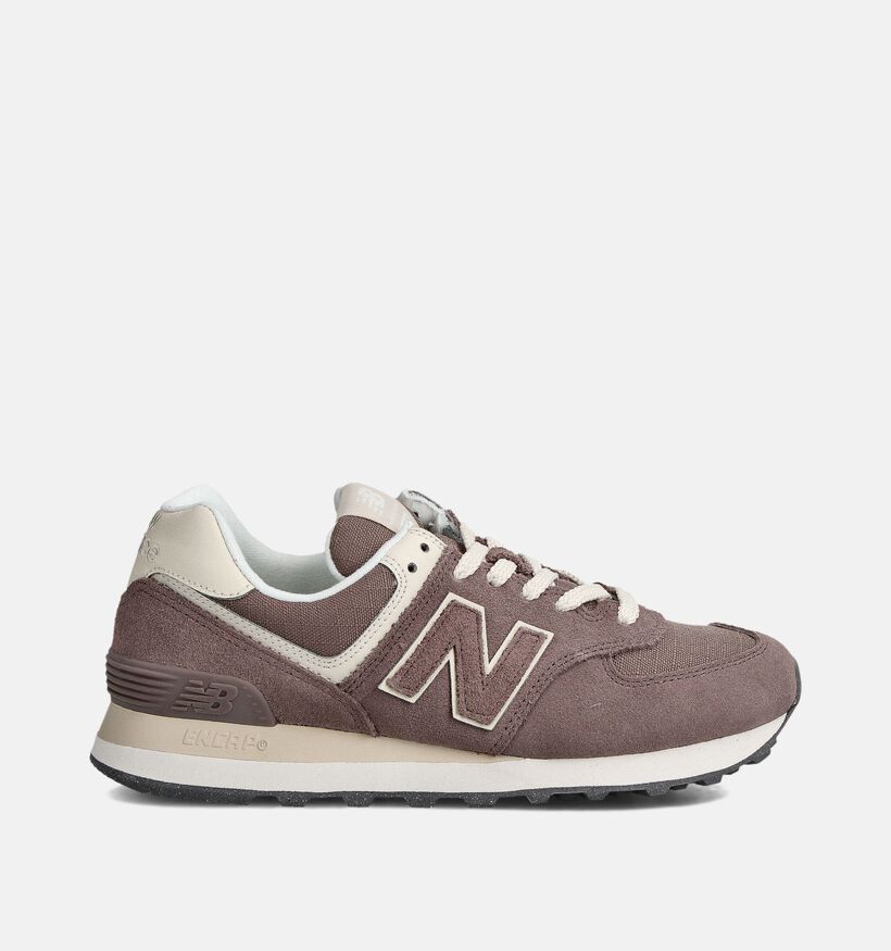 New Balance WL 574 Bruine Sneakers voor dames (358241) - geschikt voor steunzolen