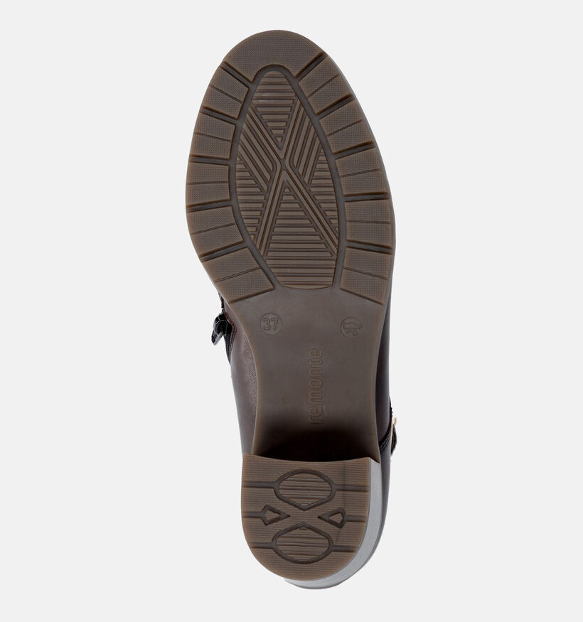 Remonte Bottines &agrave; talons en Brun fonc&eacute; pour femmes (377951)