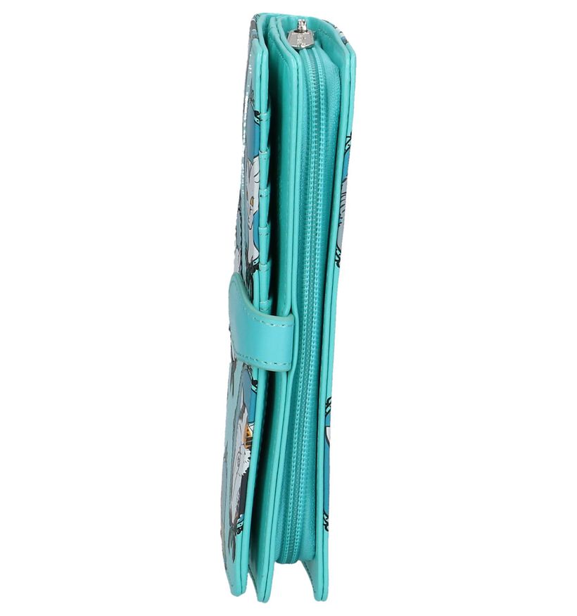 Shagwear Porte-monnaies à fermeture à glissière en Turquoise en simili cuir (233314)