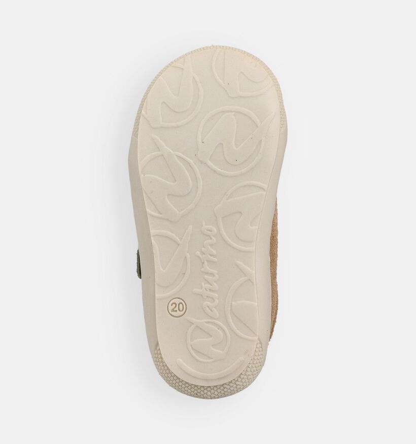 Naturino Corkel Suede VL Bruine Babyschoenen voor meisjes, jongens (371629) - geschikt voor steunzolen