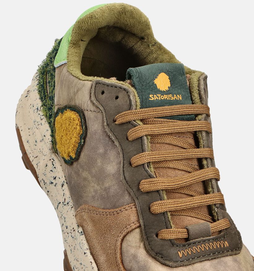 Satorisan Chaussures plates en Vert kaki pour hommes (361962) - pour semelles orthopédiques