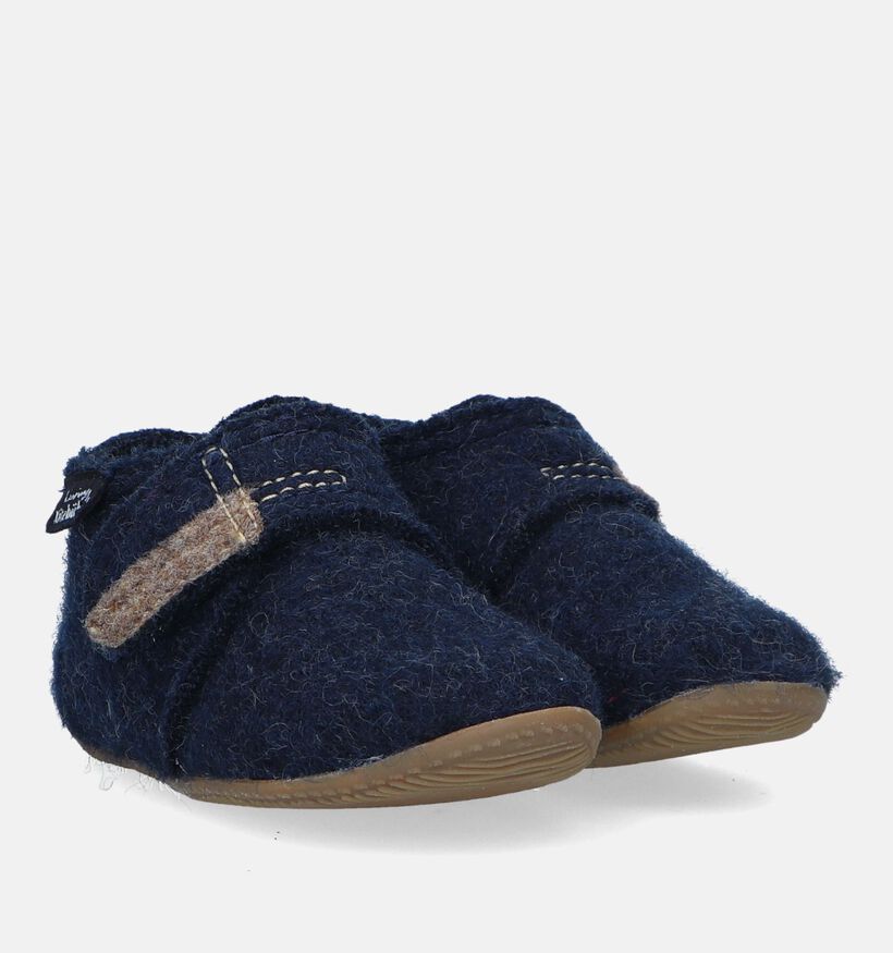 Living Kitzbühel Pantoufles pour bébé en Bleu foncé pour garçons, filles (331468)