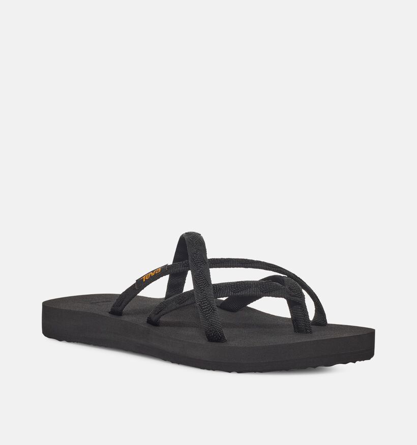 Teva Olowahu Nu-pieds plates en Noir pour femmes (354720)