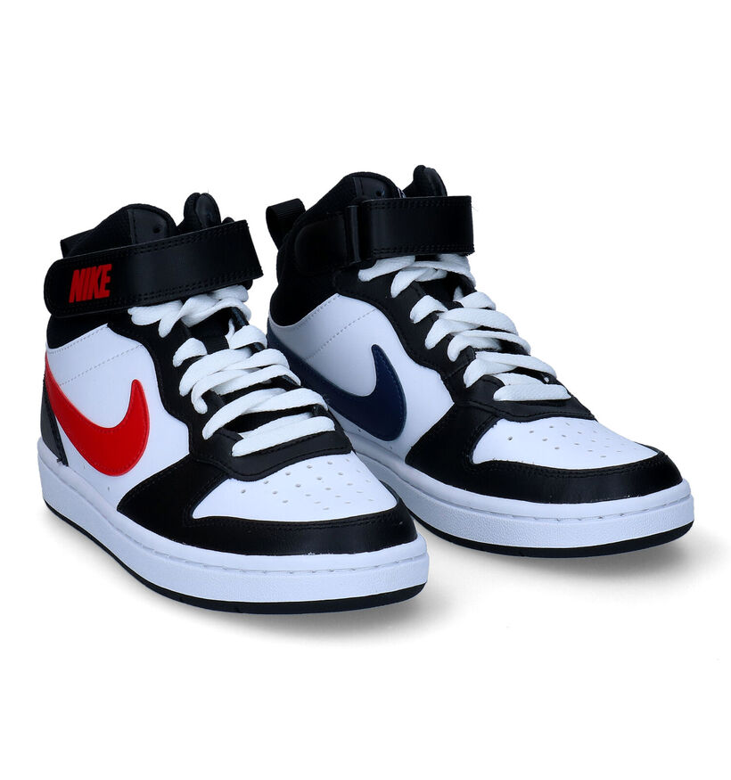 Nike Court Borough Mid 2 Witte Hoge Sneakers voor jongens, meisjes (341573)