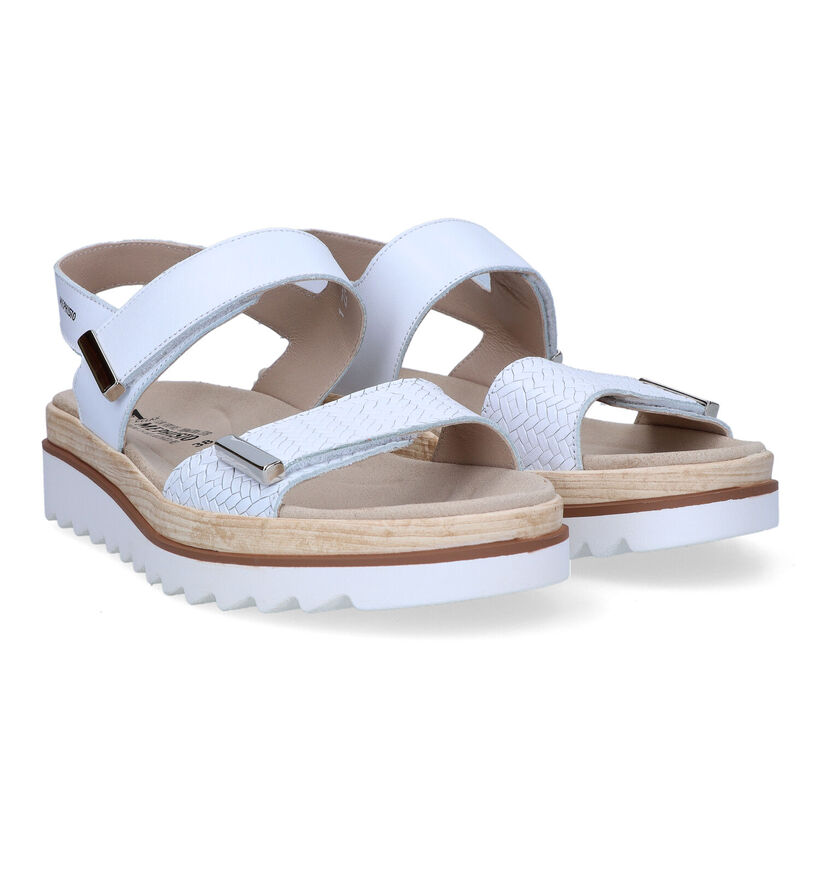 Mephisto Dominica Sandales avec talon compensé en Blanc pour femmes (354278)