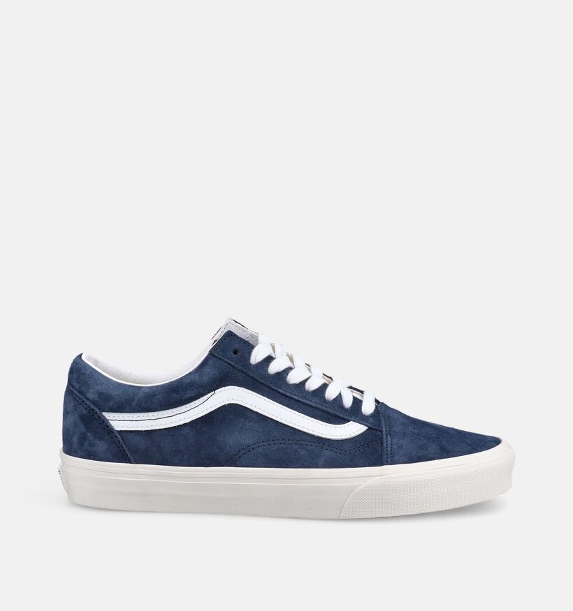 Vans Old Skool Baskets en Bleu fonc&eacute; pour hommes (376754)