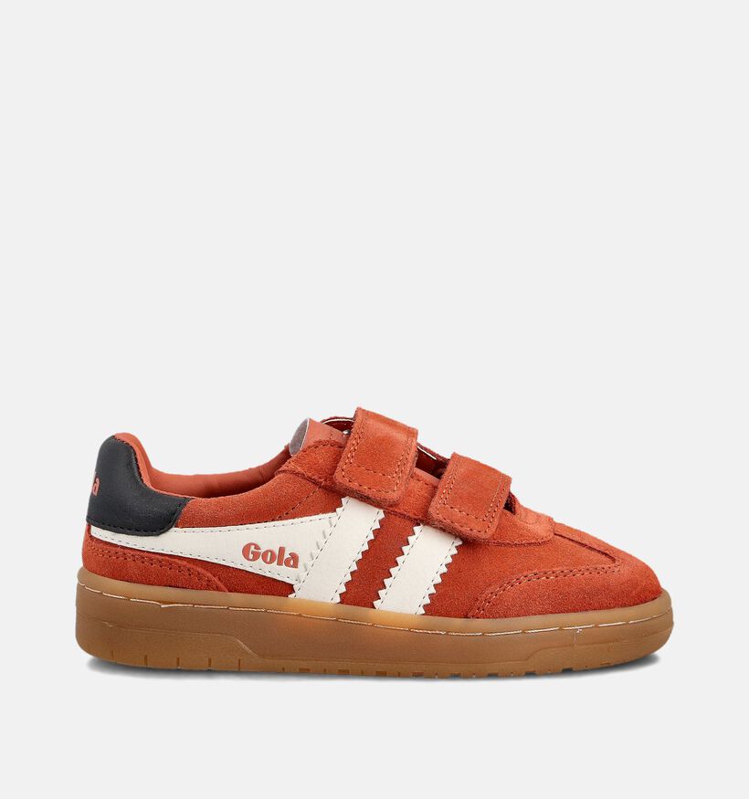 Gola Chaussures à scratch en Orange pour filles, garçons (360984) - pour semelles orthopédiques