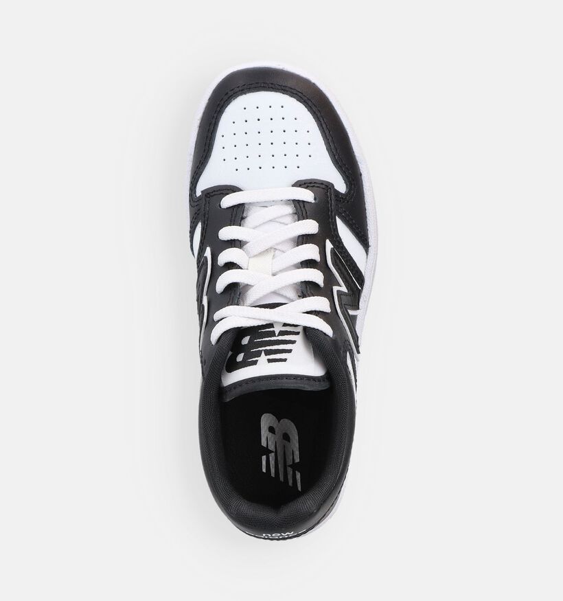 New Balance 480 Zwarte/Witte Sneakers voor jongens (375254) - geschikt voor steunzolen