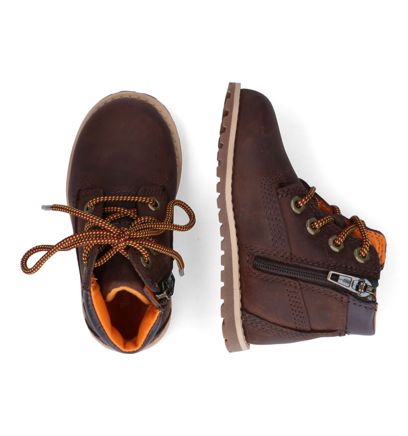 Timberland Pokey Pine 6IN Bruine Bottines voor jongens (313042) - geschikt voor steunzolen